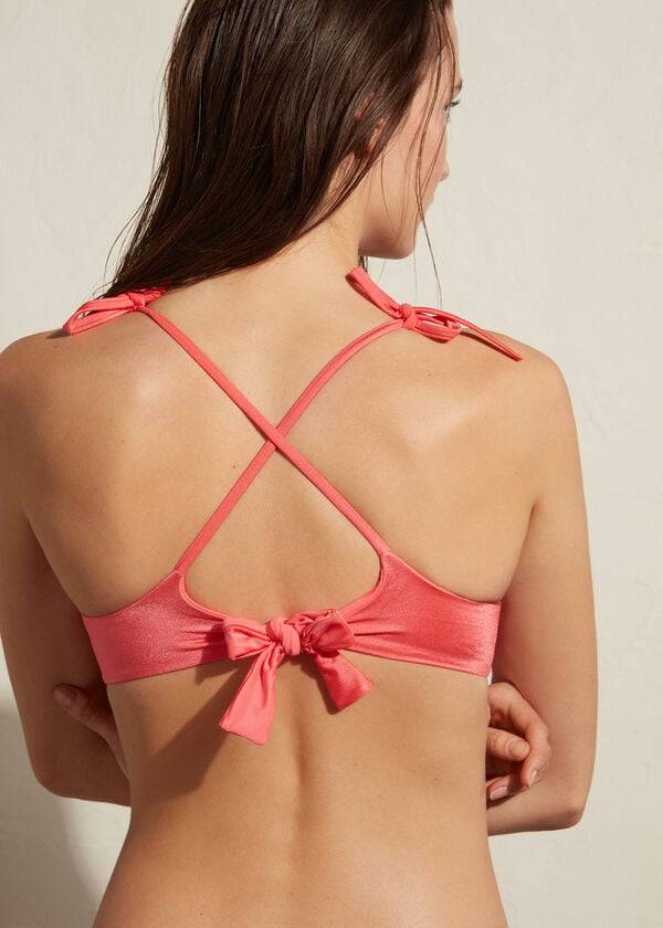 Calzedonia Vadderad Tank-Trend Cannes Bikinitoppar Dam Rosa | SE2305ZG