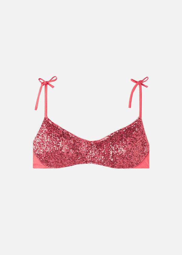 Calzedonia Vadderad Tank-Trend Cannes Bikinitoppar Dam Rosa | SE2305ZG