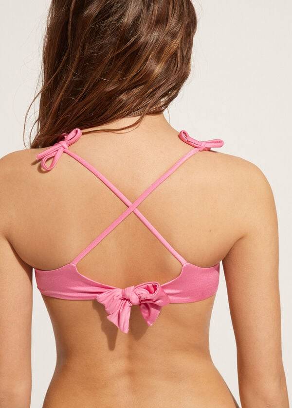 Calzedonia Vadderad Tank-Trend Cannes rosa Bikinitoppar Dam Rosa | SE2302JJ