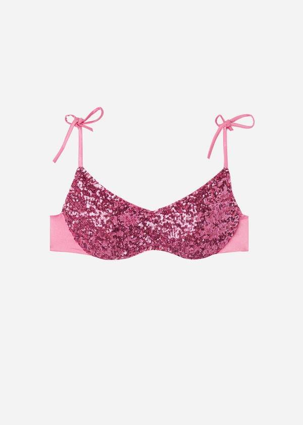 Calzedonia Vadderad Tank-Trend Cannes rosa Bikinitoppar Dam Rosa | SE2302JJ