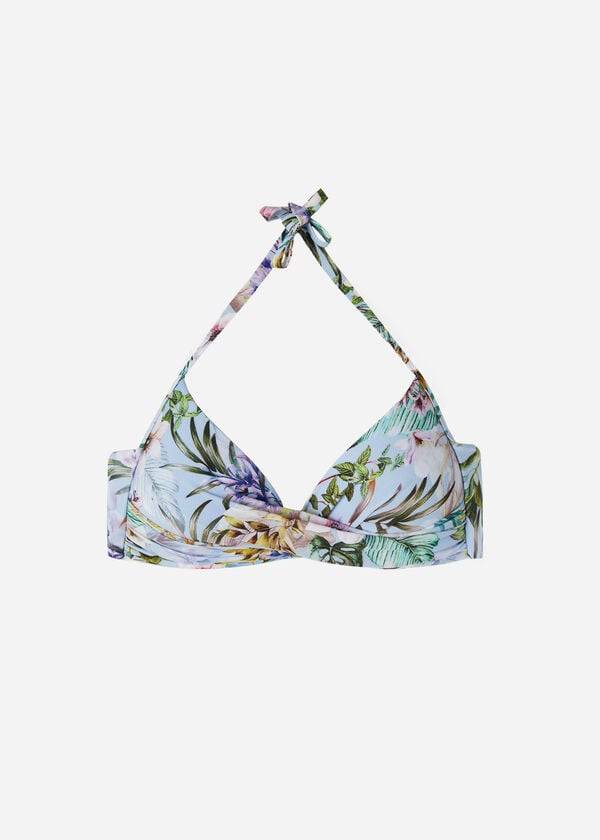 Calzedonia Vadderad Triangle Atene Bikinitoppar Dam Blå | SE2297SO