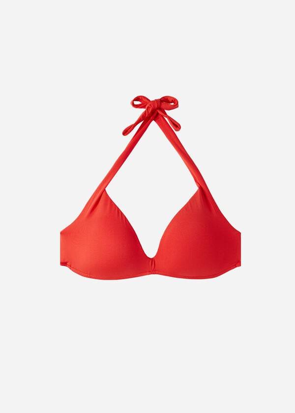 Calzedonia Vadderad Triangle Indonesia Eco rise Bikinitoppar Dam Röda | SE2276JJ