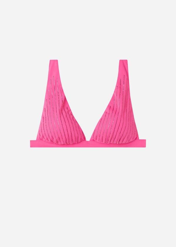 Calzedonia Vadderad Triangle Shanghai Bikinitoppar Dam Rosa | SE2256VD